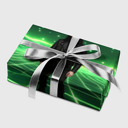 Бумага для упаковки Bones в зеленом полигоне, цвет: 3D-принт — фото 2