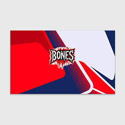 Бумага для упаковки Bones лого на красной краске, цвет: 3D-принт