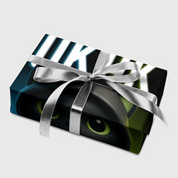 Бумага для упаковки Черный кот в капюшоне из мема окак, цвет: 3D-принт — фото 2