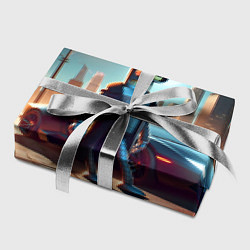 Бумага для упаковки Бендер с пистолетом - Нью-Йоркская мафия, цвет: 3D-принт — фото 2