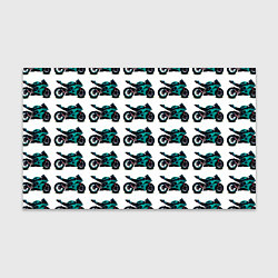 Бумага для упаковки Motorbike light blue, цвет: 3D-принт