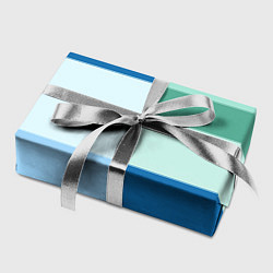 Бумага для упаковки Мятное небо колор-блок, цвет: 3D-принт — фото 2