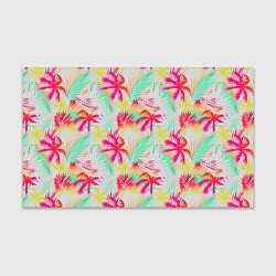 Бумага для упаковки Palm yellow pink, цвет: 3D-принт