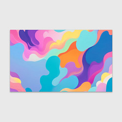 Бумага для упаковки Разноцветные красивые облака, цвет: 3D-принт