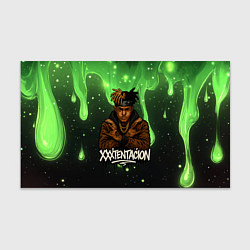 Бумага для упаковки XXXTentacion на фоне зеленой краски, цвет: 3D-принт