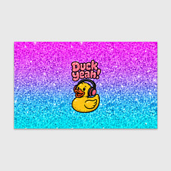 Бумага для упаковки Duck yeah - утка в наушниках