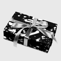 Бумага для упаковки Дум белые брызги красок, цвет: 3D-принт — фото 2