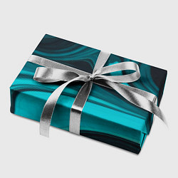 Бумага для упаковки Мраморный малахитовый узор из изумрудных разводов, цвет: 3D-принт — фото 2