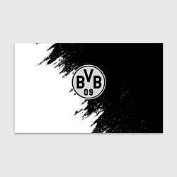 Бумага для упаковки Borussia черно белые штрихи краски, цвет: 3D-принт