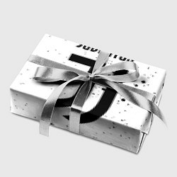 Бумага для упаковки Juventus черные краски всплеск, цвет: 3D-принт — фото 2