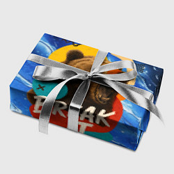 Бумага для упаковки Break it злой медведь, цвет: 3D-принт — фото 2