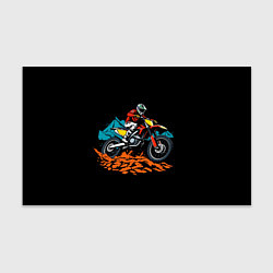 Бумага для упаковки Motocross and mountains, цвет: 3D-принт