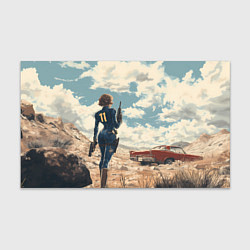 Бумага для упаковки Fallout девушка в пустоши