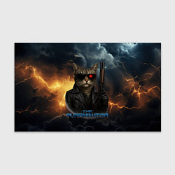 Бумага для упаковки The purrminator кот терминатор