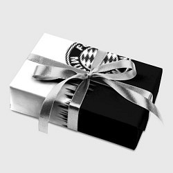 Бумага для упаковки Бавария Мюнхен черно белые штрихи, цвет: 3D-принт — фото 2