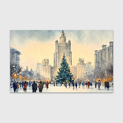 Бумага для упаковки Москва новогодняя елка, цвет: 3D-принт