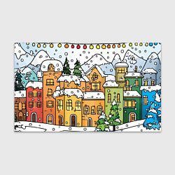 Бумага для упаковки Новогодний снегопад, цвет: 3D-принт