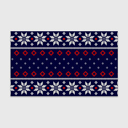 Бумага для упаковки Вязаный новогодний узор, цвет: 3D-принт