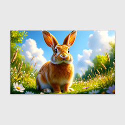 Бумага для упаковки Солнечный кролик на лугу, цвет: 3D-принт