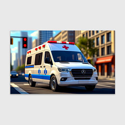 Бумага для упаковки Машина скорой помощи, цвет: 3D-принт