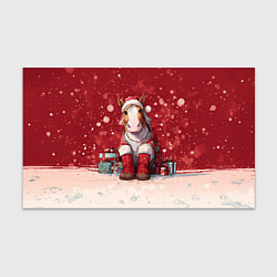 Бумага для упаковки Лошадка в новогодних сапогах