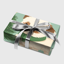 Бумага для упаковки Новогодний песик с елочкой, цвет: 3D-принт — фото 2