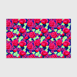 Бумага для упаковки Яркие розы, цвет: 3D-принт