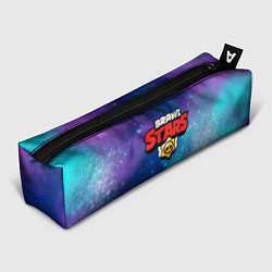 Пенал для ручек BRAWL STARS лого в космосе, цвет: 3D-принт