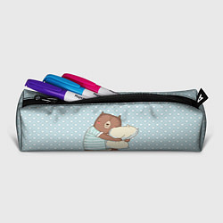 Пенал для ручек Сонный мишка с подушкой, цвет: 3D-принт — фото 2