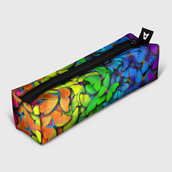 Пенал для ручек Радужные бабочки, цвет: 3D-принт
