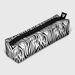 Пенал для ручек Черно-белая зебра, цвет: 3D-принт
