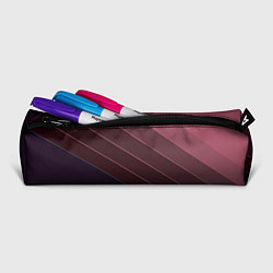 Пенал для ручек Коричнево-фиолетовый узор, цвет: 3D-принт — фото 2