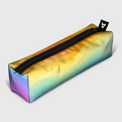 Пенал для ручек РАДУЖНЫЕ ВОЛНЫ RAINBOW WAVES Z, цвет: 3D-принт