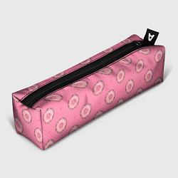 Пенал для ручек Розовые пончики паттерн, цвет: 3D-принт