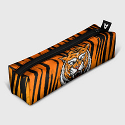 Пенал для ручек Разгневанный тигр голова, цвет: 3D-принт
