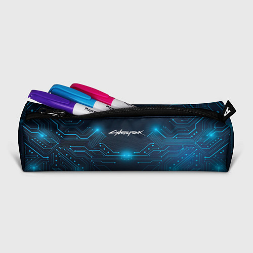 Пенал Cyberpunk Неоновая микросхема / 3D-принт – фото 2