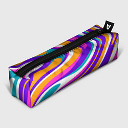 Пенал для ручек Абстрактные линии цвета, цвет: 3D-принт
