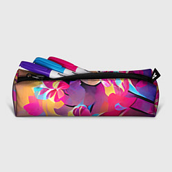 Пенал для ручек Тропические краски Цветы, цвет: 3D-принт — фото 2