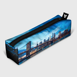 Пенал для ручек Закат в мегаполисе, цвет: 3D-принт