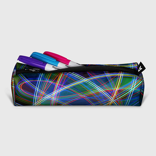 Пенал Разноцветные неоновые линии Абстракция Multicolore / 3D-принт – фото 2