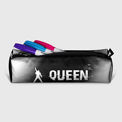 Пенал для ручек Queen Glitch на темном фоне, цвет: 3D-принт — фото 2