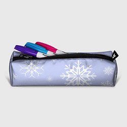 Пенал для ручек Снежинок узоры, цвет: 3D-принт — фото 2
