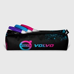 Пенал для ручек Volvo - neon gradient: надпись и символ, цвет: 3D-принт — фото 2