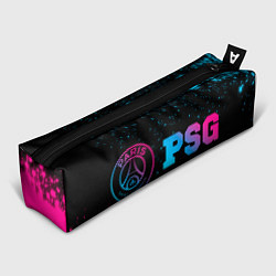 Пенал для ручек PSG - neon gradient: надпись и символ, цвет: 3D-принт