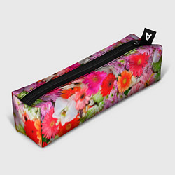 Пенал для ручек Colorful chrysanthemums, цвет: 3D-принт