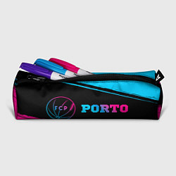 Пенал для ручек Porto - neon gradient: надпись и символ, цвет: 3D-принт — фото 2