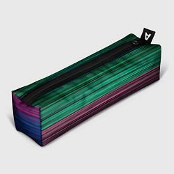 Пенал для ручек Разноцветные неоновые шелковые нити, цвет: 3D-принт