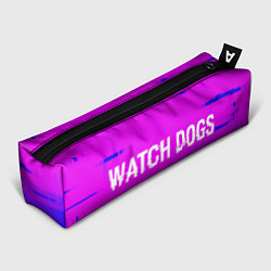 Пенал для ручек Watch Dogs glitch text effect: надпись и символ, цвет: 3D-принт