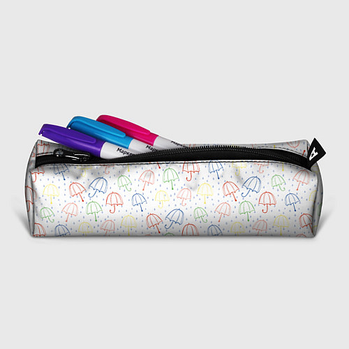 Пенал Цветные зонтики с каплями дождя / 3D-принт – фото 2