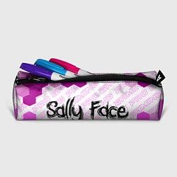 Пенал для ручек Sally Face pro gaming: надпись и символ, цвет: 3D-принт — фото 2